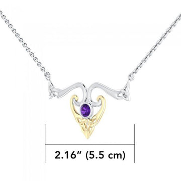 Modern Celtic Triskele Necklace MNC162 - Jewelry